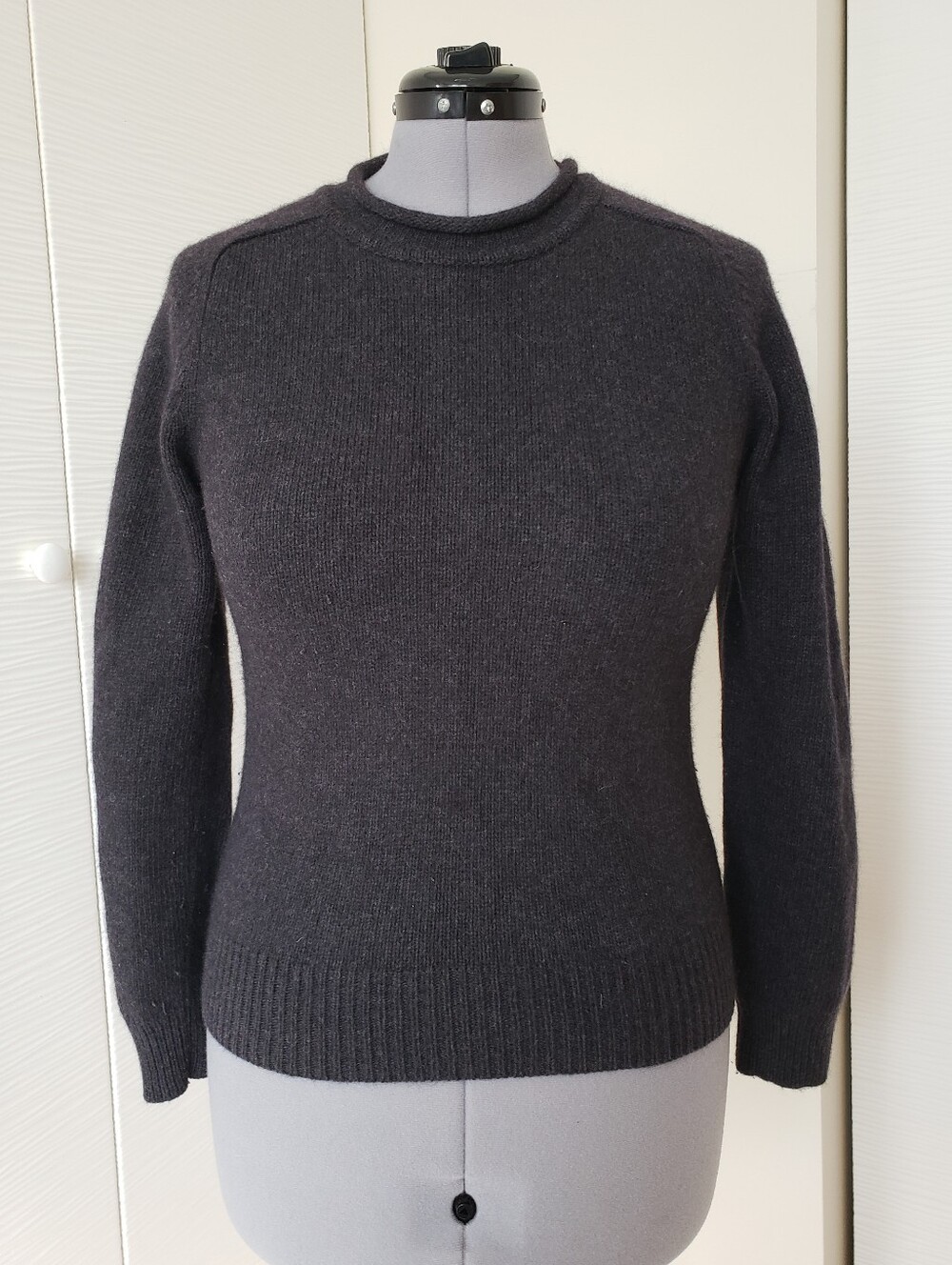 Ralph Lauren Dark Gray Wool Cashmere Crewneck Sweater Sz.S